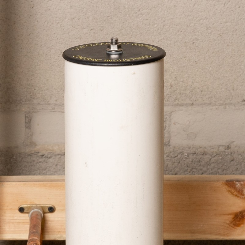 Cherne 270138 Gripper 3-1/2 in. Black Mechanical Clean Out Plug