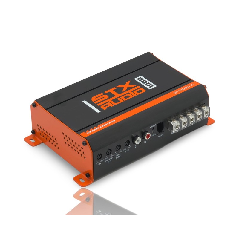 STX Audio STX1000.1D 1000-Watt Monoblock Class D Amplifier, 1 Ohm