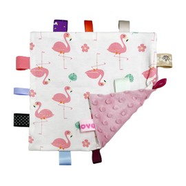 DUINIU 1 Piece Baby Safety Blanket, No Wrinkle Label Comfort Blanket, Baby Quilt Blanket, Newborn Soft Baby Blanket, Cute Patterned Pink Soft Blanket