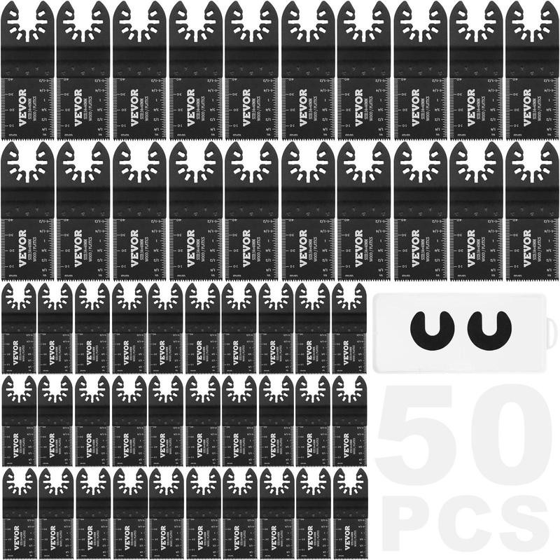 VEVOR 100PCS Oscillating Saw Blades, Quick Release Multitool Blades Kit,