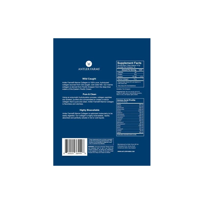 Antler Farms Colageno Marino 12 Oz