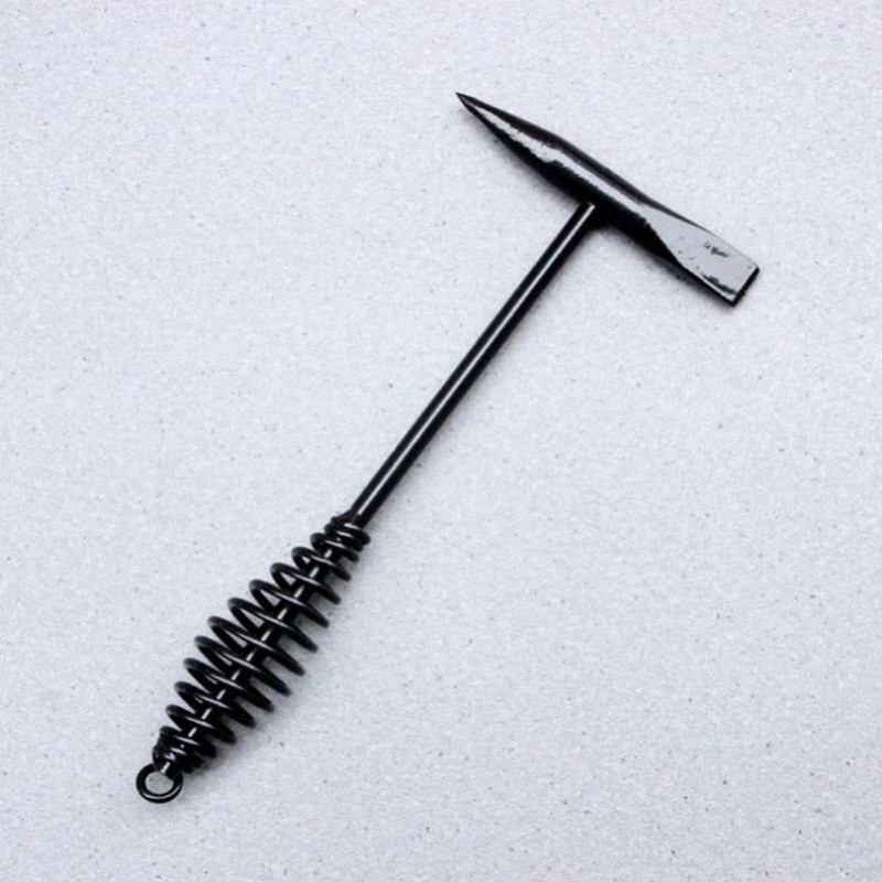 AIMALL Carbon Steel Welding Chipping Hammer with Spring Handle, Impact-Absorbing