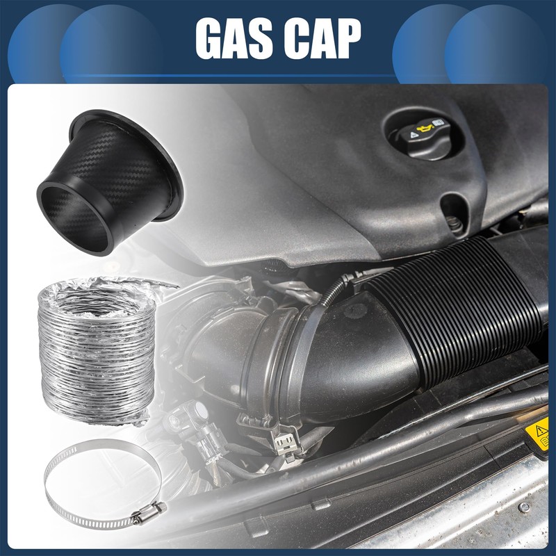 INFINAUTO Air Intake Duct Front Bumper Car Round Brake Air