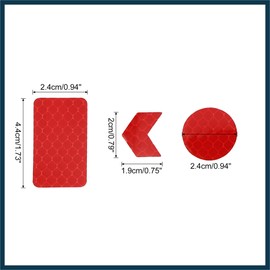 TUCKBOLD 24pcs Red Reflective Stickers Tape Waterproof Decals for Car Automotive Parts