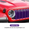SQQP Front Grill Insert Mesh Grille Inserts Cover Kit 7Pcs
