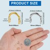 Fishing Clevis Easy Spin Spinner Clevis, 200pcs U-Shaped Brass Links