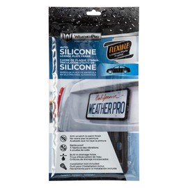 CHROMA 042583 License Plate Frame WeatherPro No Vibration Silicone - Black