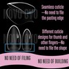 NOVO OVO Extra Thick Press On Nail Tips, Medium Almond
