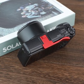 Haoge THB-GR3R Metal Hot Shoe Thumb Up Rest Hand Grip for RICOH GR III GRIII X GR3 GR3X GR IV GR4 Camera Red