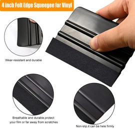 EHDIS Vinyl Wrap Tool Window Tinting Kit with Vinyl Squeegee,Detachable Knife, Shank Gasket Squeegee,Micro Wrap Stick for Car Wrapping,Car Privacy Film Installation