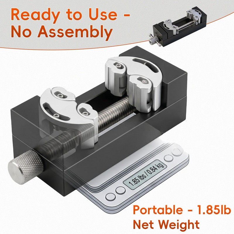 Fractal Vise, Self-Adjusting Mini Drill Press Vise for Irregular Shapes
