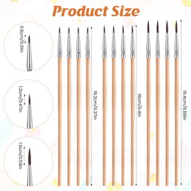 12 Pcs Pollination Brush for Indoor Hydroponic Gardens, Flower Pollination Brushes, Pollinator Brush Tool for Tomatoes, Peppers and Other Greenhouse Gardens