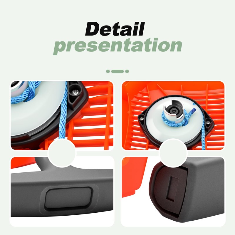 Quctaki Recoil Starter Assembly with Pull Cord Compatible with Husqvarna