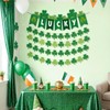 5pcs St Patricks Day Banner Green Glitter Saint Patricks Day