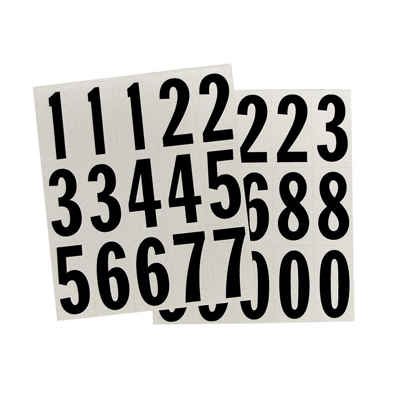 Hy-Ko Packaged Numbers & Letters, DIY Address Number Stickers for