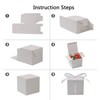 COTOPHER 100pcs Wedding Favor Boxes, Paper Gift Boxes 3x3x3 Inches