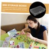 KOMBIUDA 6pcs Mini Storage Organizer with Lid Multi-functional Bin for