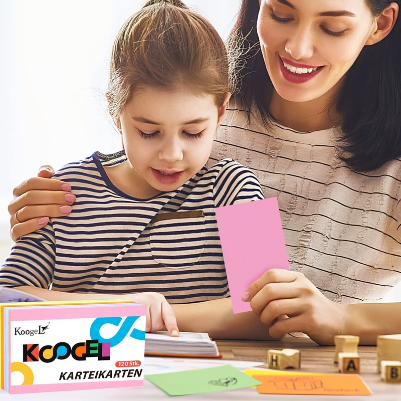 KoogeL Index Cards Pack of 300 Presentation Cards, Metaplane Cards,