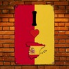 Spain Retro Wall Decoration Plaques I Love Spain Metal Plaque