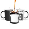 Thermoreagierende Tasse Magische Tasse – Trikot Nummer King 9 Fußball