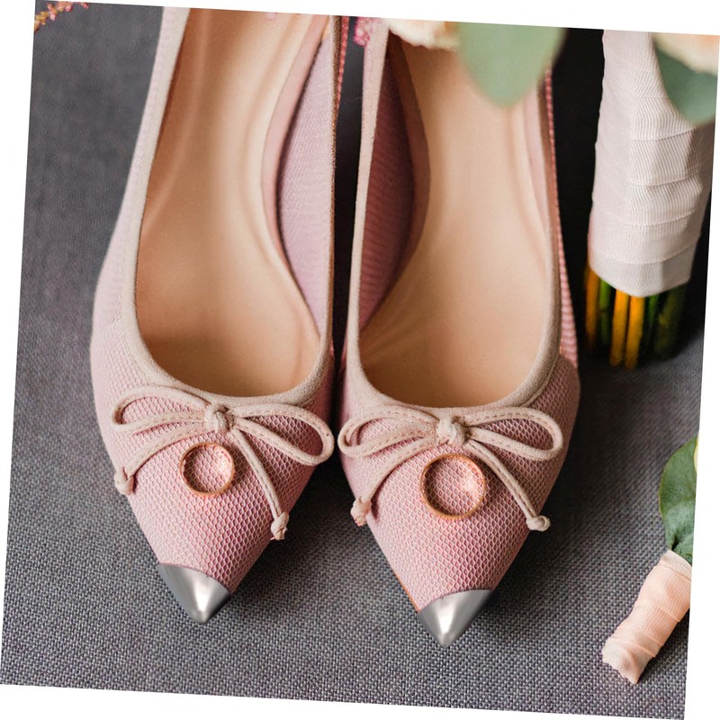AOKWAWALIY Metal Shoes Pointed Protector High Heels Tip Cap Cover