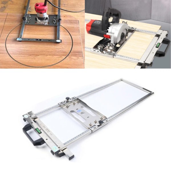 Circular Saw Guide System Accurate Rip-Cut Track Rail Edge Cutting
