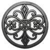 Sungmor Heavy Duty Cast Iron Round Metal Trivet,Rustproof Black Racks