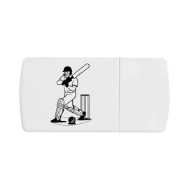 'Cricket Batter Action' Pill Box with Tablet Splitter (PI00035280)