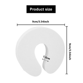 6 Pcs Door Finger Guards,Soft Door Finger Guards Foam Door Stopper,Foam Child Door Stopper,Safety Door Stoppers,Baby Safety Finger Pinch Guard for Baby Finger Protection(White)