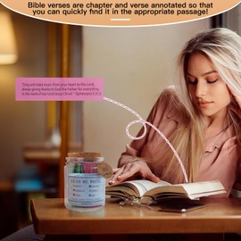 Bible Verse Jar, Read Me When Needed Bible Verses Jar, Christian Gift for Women, Men, Moms, Dads, Friends, Birthday & Graduation Gifts, Christmas Gifts