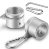 BONWIN 1.25" Flag Pole Rings, 2 Pcs Anti Wrap Flag