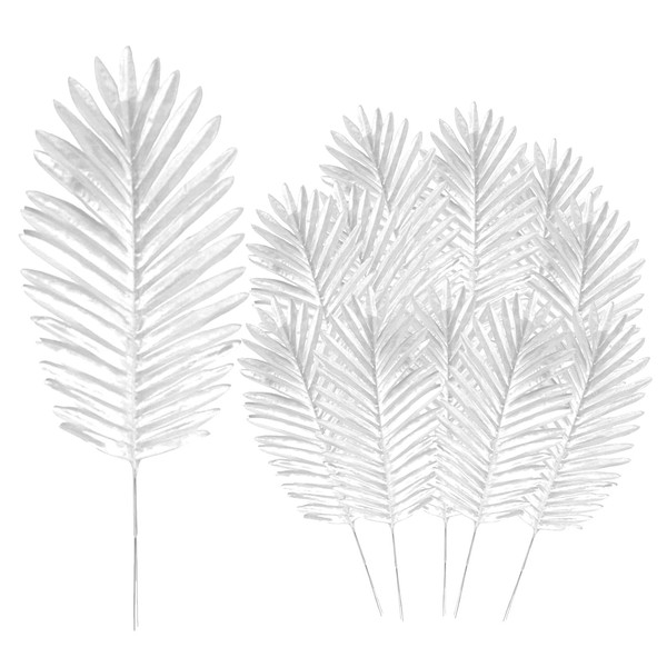 GWOKWAI 12 PCS Artificial Palm Leaves Plants Tropical Large Palm