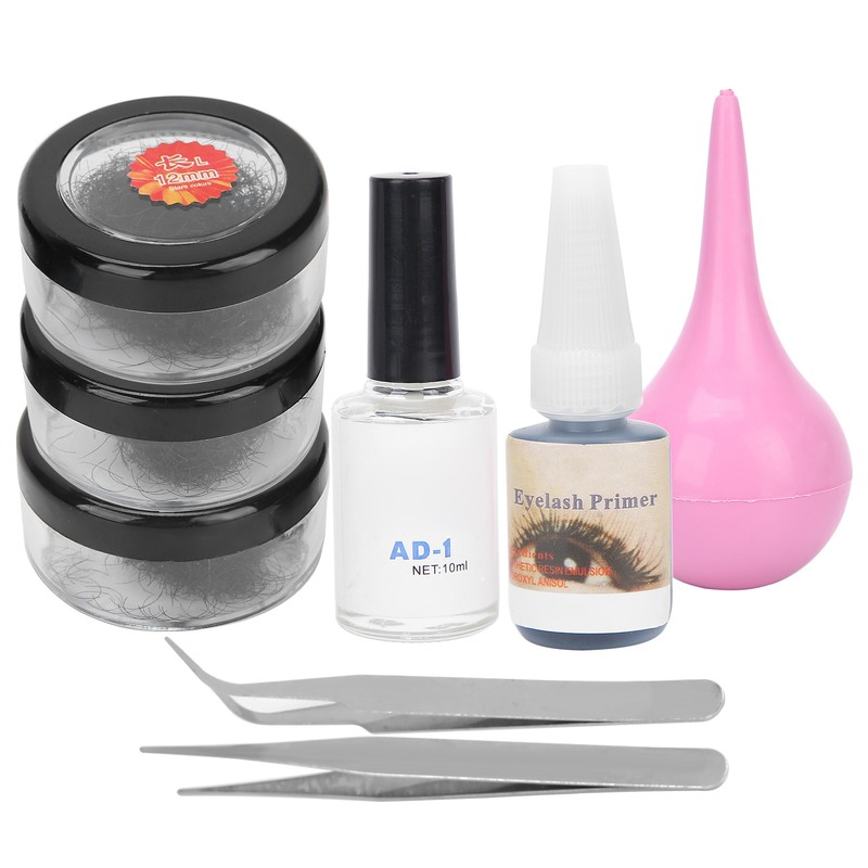 Eyelash Extension Practice Tool Kit Portable False Eyelashes Glue Remover