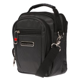 Christian Wippermann High-Quality Small Men's Women's Shoulder Bag Shoulder Bag Nylon Bag, black, shoulder bag