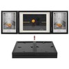TOFOREVO Three Picture Frame 4x6 and 5x7 Wooden Hinged Folding