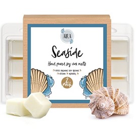 Aira Soy Wax Melt - Organic, Vegan, Kosher, Scented Soy Wax Cubes w/Essential Oils - No Chemical 100% Soy Tarts for Electric/Tealight Melters - Hand-Poured Soy Wax Melts - Tropical Seaside - 2 Pack