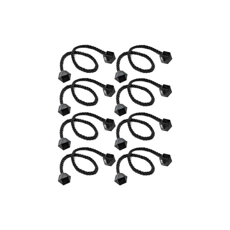 8 Packs Magnetic Curtain Tiebacks for Drapes, Decorative Drape Tie