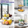 Ouseen 2-Tier Fruit Basket with Bird Nest Design - Charming