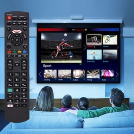SIUMAL SIUMAL Replacement Panasonic TV Remote Control for All Panasonic Viera Smart TV HD LCD LED Plasma TV with MY APP/VIERA Link