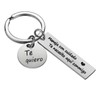 ZCVFA Drive Safe Keychain, Te necesito aqui conmigo Spanish Pendant