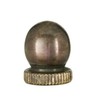 B&P Lamp® Small, Antique Bronze Knob Finial, 1/4-27F