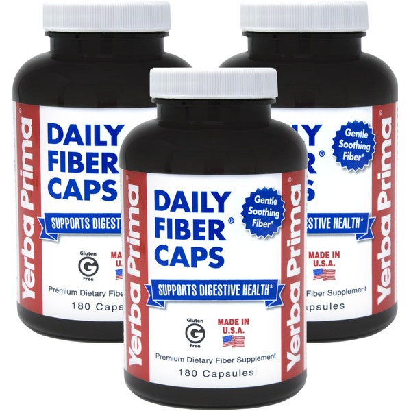 Yerba Prima Yerba Prima Daily Fiber Capsules, 180 Caps (Pack