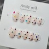 Cutie Gemstone [Handmade Nail Tips] Emily Nail - Long Square