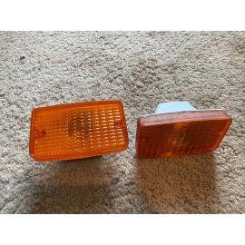 KK 1973 1974 Chevy Nova II Parking Turn Light Lamp Lens Amber Pair Limited Offer