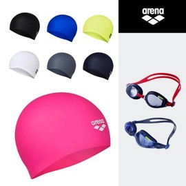 Arena Swim Goggles & Swim Cap 2-Piece Set (Swim Goggles & Silicone Cap Set) / 아레나 수경 수모 2종 세트(수영안경 실리콘 모자세트