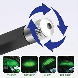 USB Star Atmosphere Decorations Multiple Lighting Modes Green Light for Car Interior, Ceiling, Bedroom, Party, etc