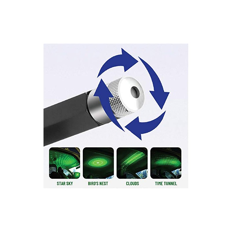USB Star Atmosphere Decorations Multiple Lighting Modes Green Light for