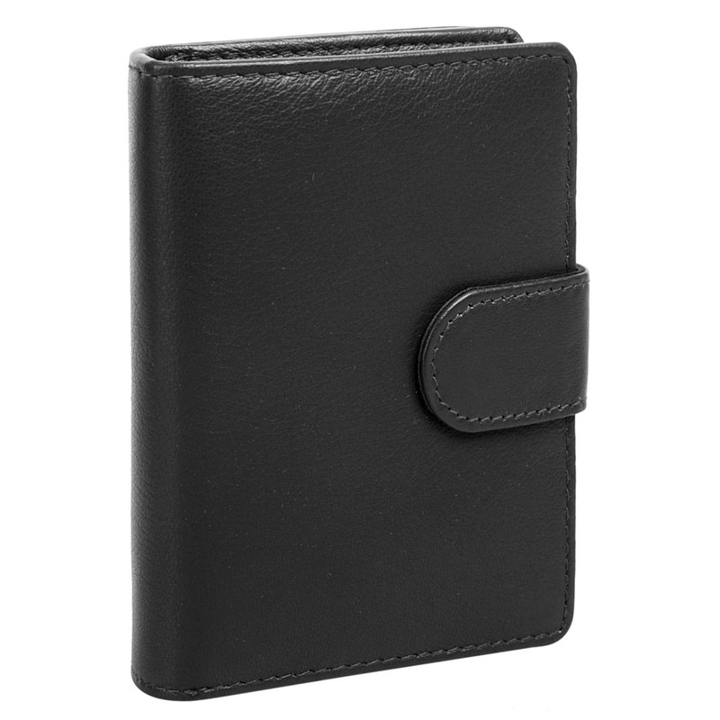 BAGAN Genuine Leather Women's Purse - 020884, black, Classic