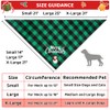 Vivifying Christmas Dog Bandanas, 2 Pack X-Large Classic Plaid Triangle