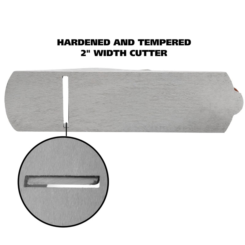 GreatNeck C4 Bench Hand Plane (9 Inch), 2 Inch Cutter,